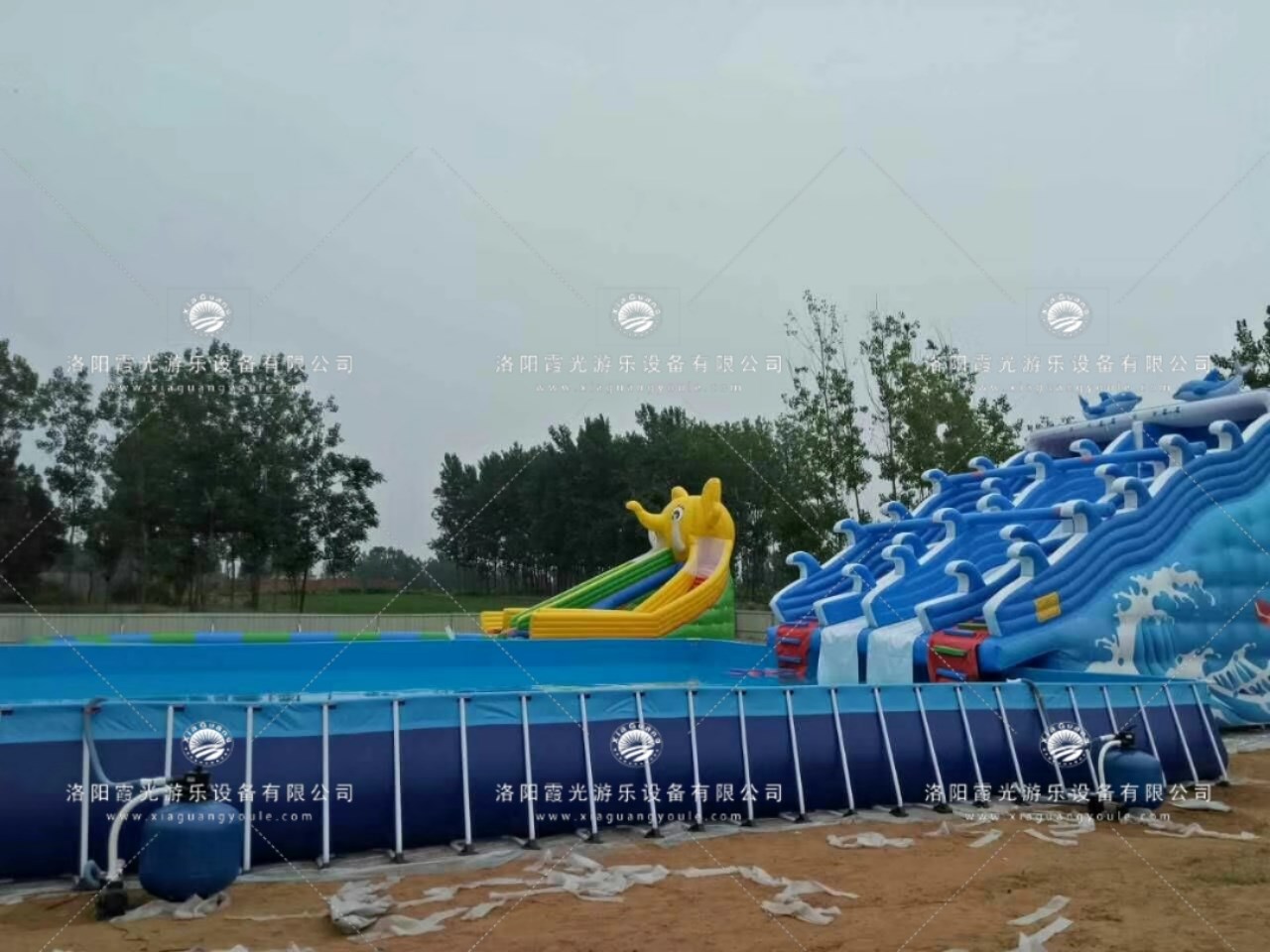 克孜勒苏柯尔克孜成人支架大型游泳池